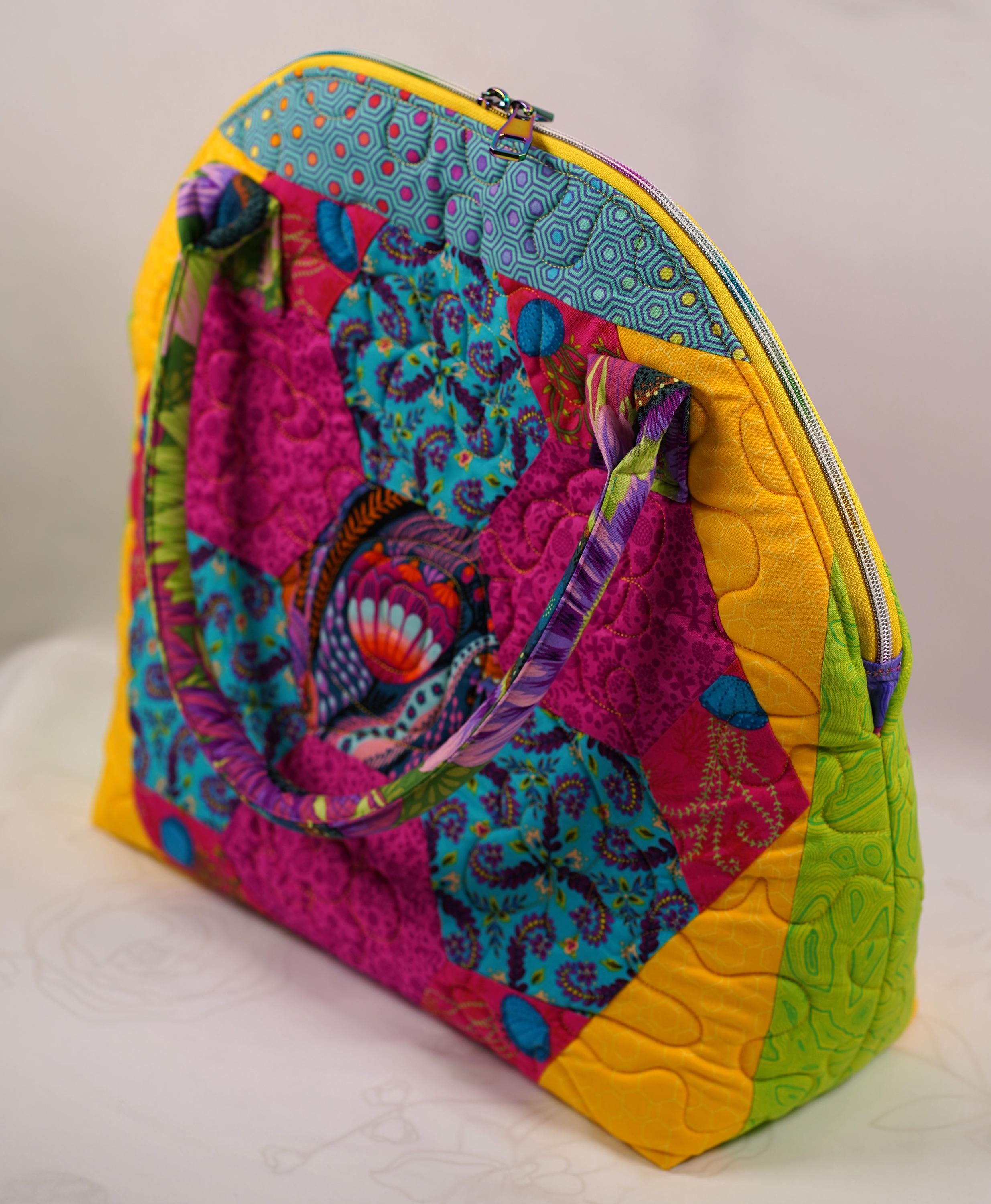 Unique Patterned Bag Unique Quilted Hand-made Bag - Etsy