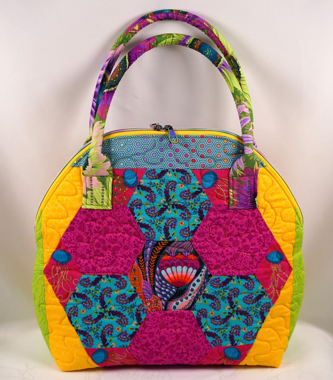 Unique Patterned Bag Unique Quilted Hand-made Bag - Etsy