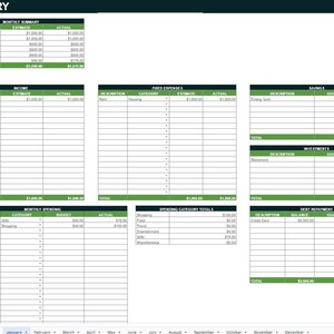 Monthly Budget Template