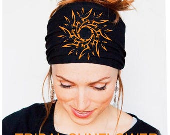 Choose Design! Womens Wide Stretchy Headbands Harley Headband Motorcycle Headband Biker Rider Bandana Hair Wrap Boho Turban Skull Cap