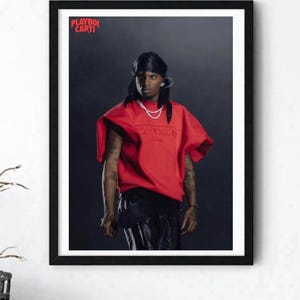 Póster de Playboi Carti / Póster imprimible. Carti. Todo rojo