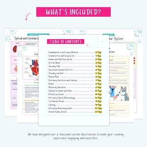 Peut inclure: Une table des mati&egrave;res color&eacute;e pour un manuel v&eacute;t&eacute;rinaire avec des illustrations d'un c&oelig;ur canin, d'un chien et d'un rein. Le texte comprend des sujets tels que les fondements de la m&eacute;decine v&eacute;t&eacute;rinaire, la vaccination canine et f&eacute;line, le sang art&eacute;riel, le d&eacute;codage du CBC, les tests de laboratoire sp&eacute;ciaux et courants, le d&eacute;codage du travail de laboratoire, les math&eacute;matiques m&eacute;dicales, l'anesth&eacute;sie et la s&eacute;dation v&eacute;t&eacute;rinaires, les opio&iuml;des, la surveillance de l'anesth&eacute;sie, la s&eacute;dation chez le chien et le chat, l'interpr&eacute;tation de l'ECG, la pharmacologie clinique v&eacute;t&eacute;rinaire, les poisons des animaux les plus courants, la cytologie, le guide d'h&eacute;matologie v&eacute;t&eacute;rinaire et la maladie r&eacute;nale chronique.