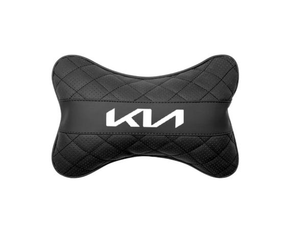 2x Kia  -Niro Sportage Sorento EV6 Ceed  Black Car Headrest Neck Support Pillow Pair Comfortable PU Leather UK STOCK