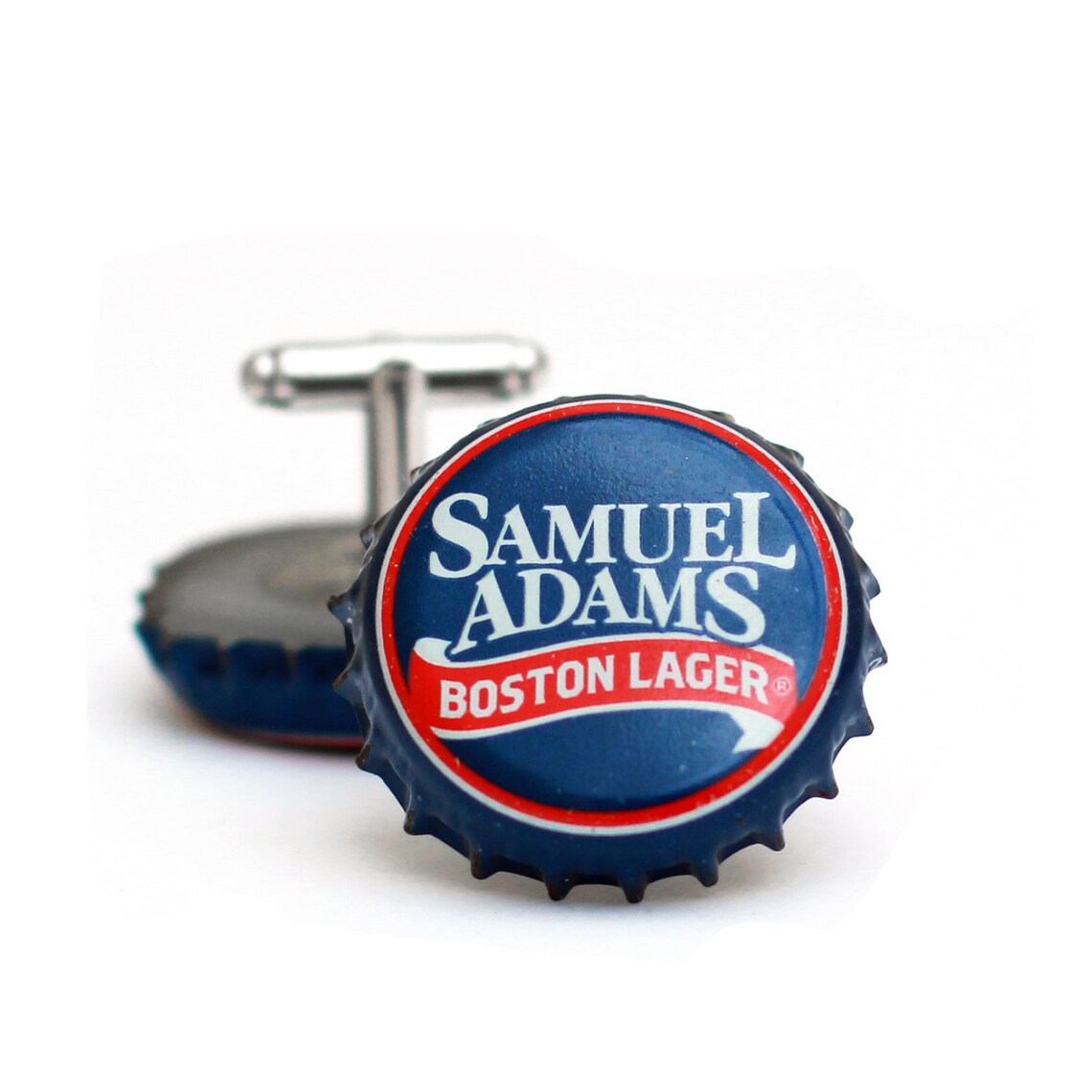 Blue Sam Adams Beer Bottle Cap Cufflinks Cuff Links Etsy
