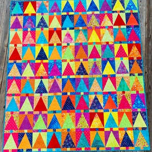 Pre Cut Tree Quilt Kit - Batiks