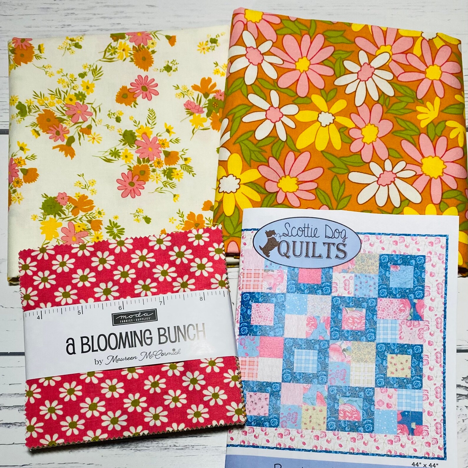 A Blooming Bunch Maureen Mccormick Quilt Kit Etsy