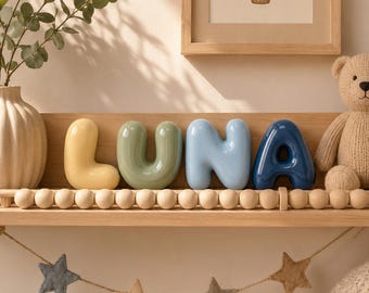 Personalized 3D Bubble Letters Name | Custom Nursery Wall Decor