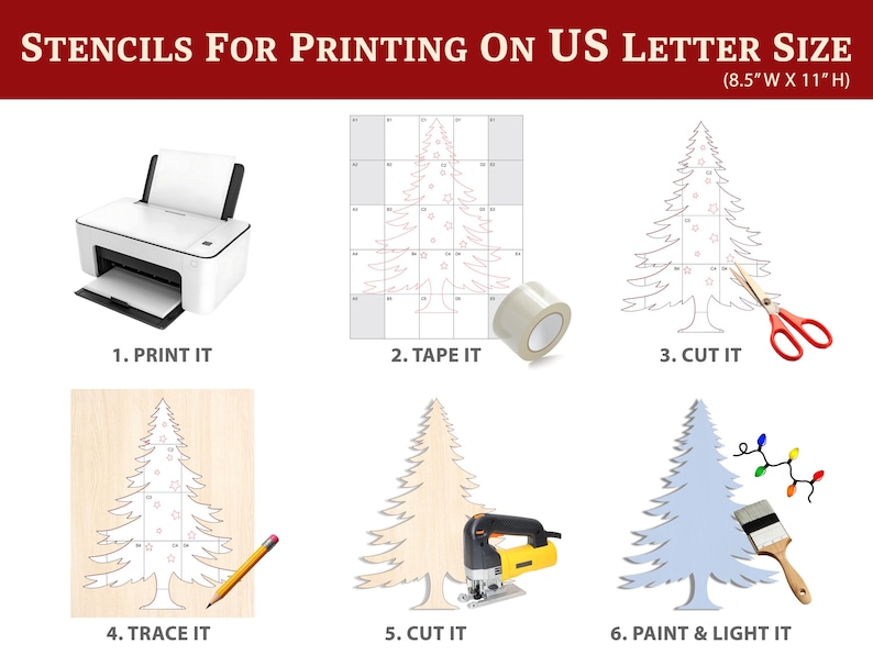 Stencil Albero Di Natale - Free Transparent PNG Clipart Images Download