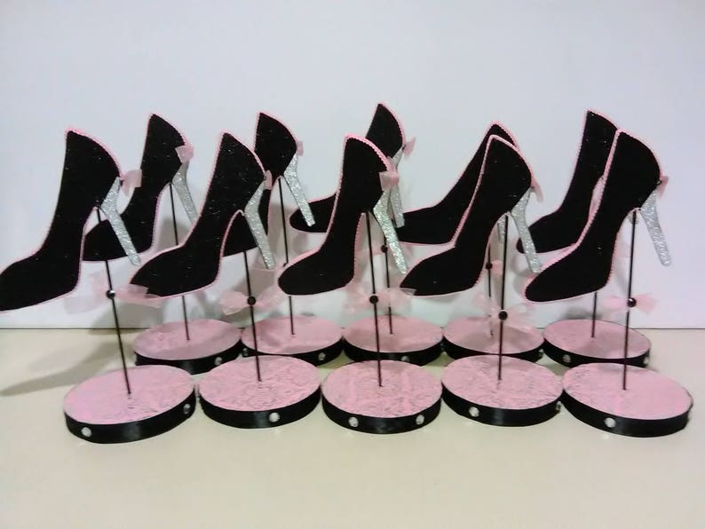 Ten Stiletto shoe centerpiece Shoe Party Table Decorations Etsy