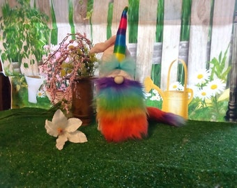Pride Unicorn Gnome, Handmade Unicorn