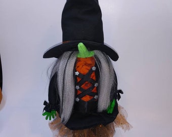 Witch Gnome, Halloween Witch Decoration, Halloween Decor