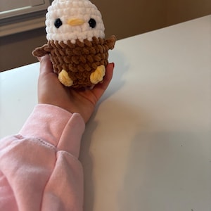 Crochet eagle plush