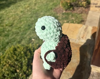 Crochet cheeky turtle, booty turtle