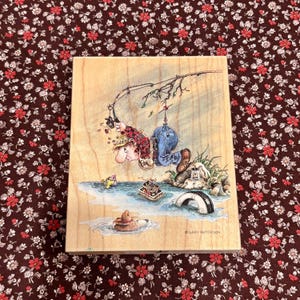 Sello grande de pesca vintage de Gary Patterson - NUEVO