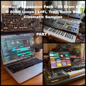 Producer Expansion Pack – 66 Drum Kits & 80GB Loops | LoFi, Trap, Boom Bap  Cinematic Samples
