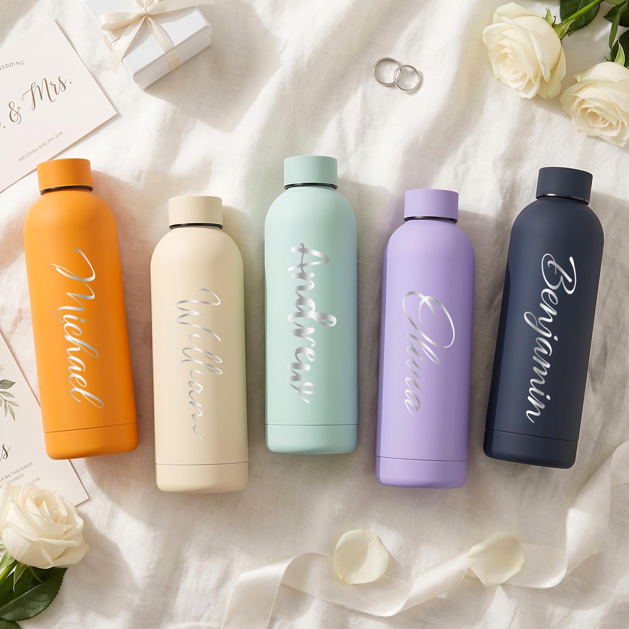 Personalized Stainless Steel Tumbler With Name, Bridesmaid Gifts ...