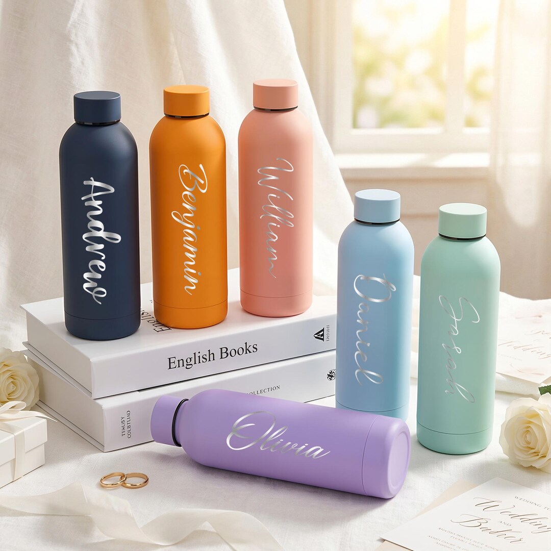 Personalized Stainless Steel Tumbler With Name, Bridesmaid Gifts ...