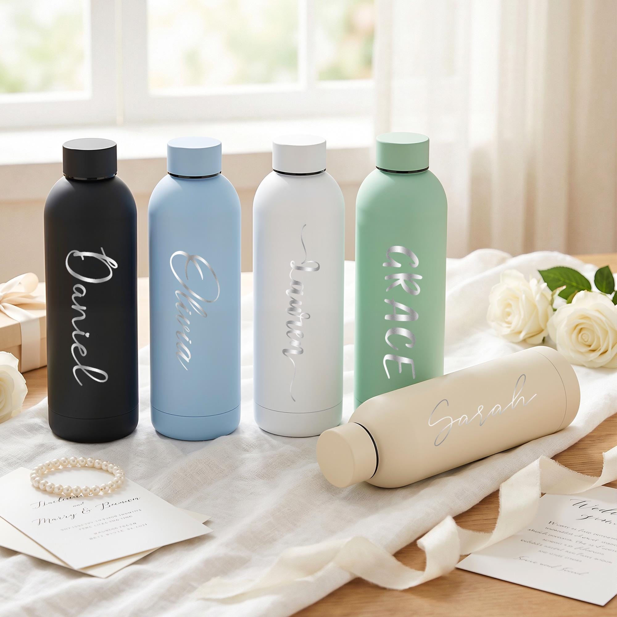 Personalized Stainless Steel Tumbler With Name, Bridesmaid Gifts ...