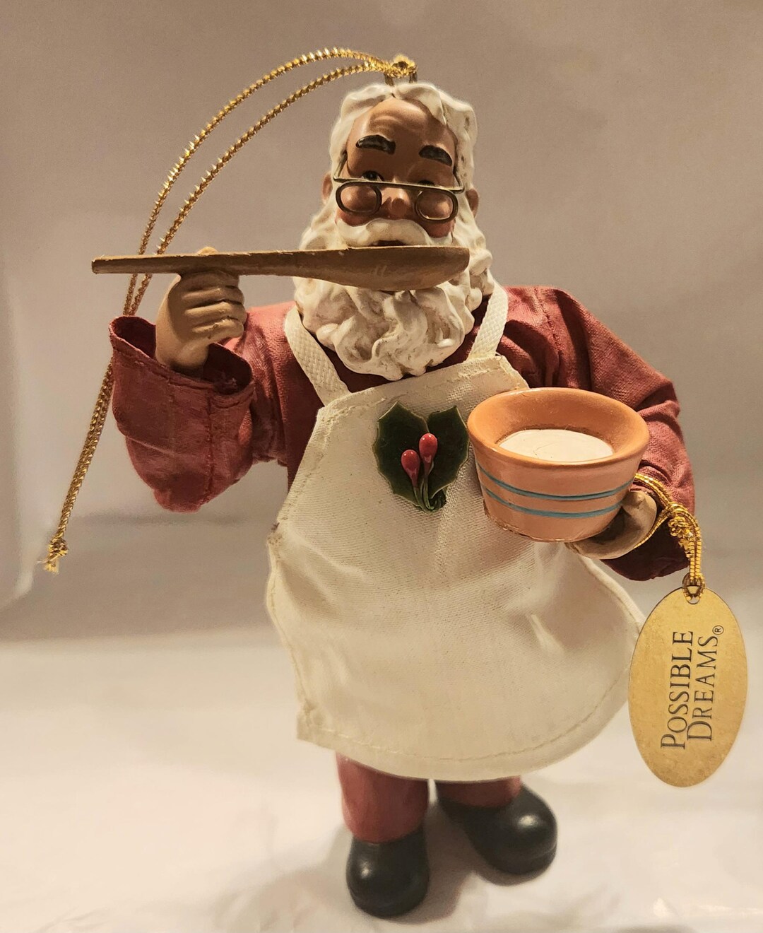 Clothtique Possible Dreams Santa's Cuisine Chef 1991- Vintage - Etsy