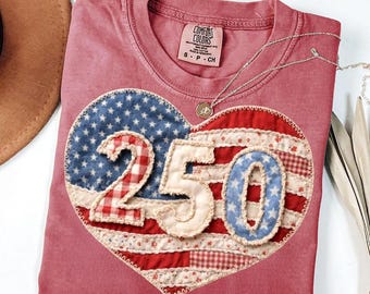 250 Números Patrióticos em Patchwork PNG com Design da Bandeira Americana para o Quatro de Julho - Sublimação Retrô (Download Digital)
