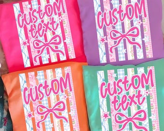 Arquivo digital para download personalizado com design retrô de patchwork e laço em PNG para sublimação.