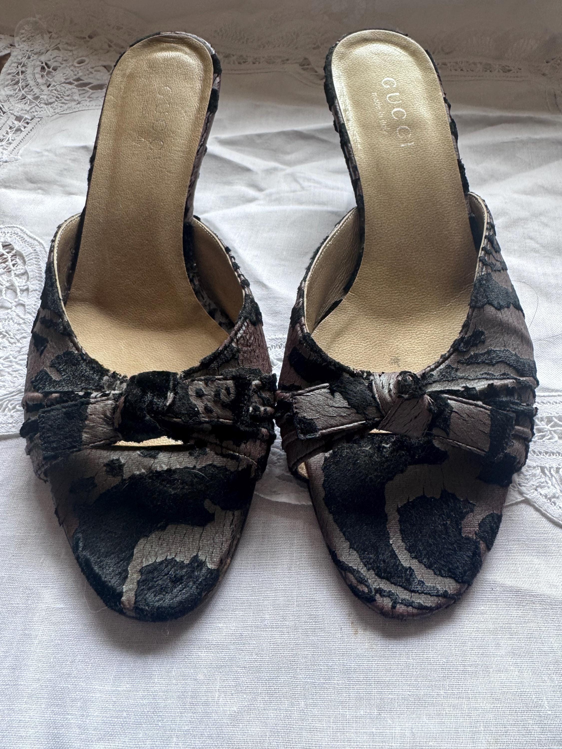 Vintage Gucci Mules - Etsy