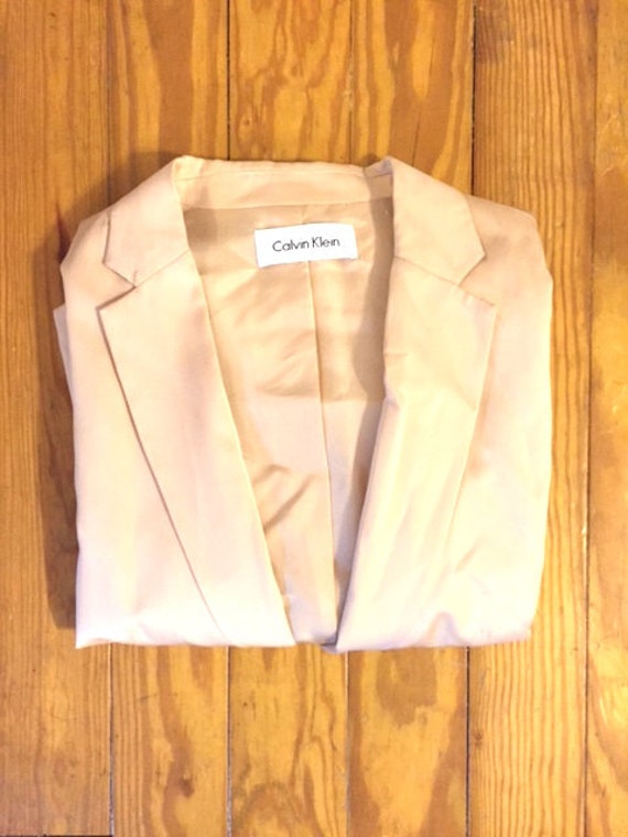 calvin klein yellow blazer