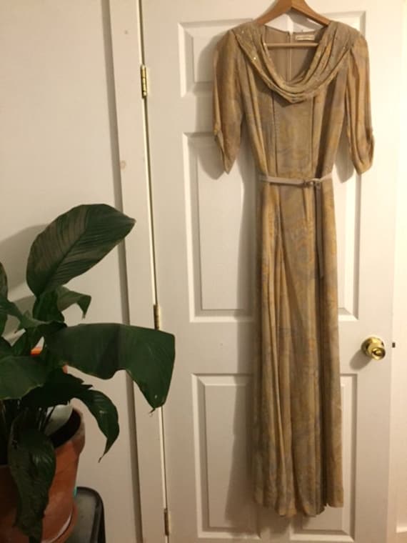 satin gold midi dress Artemis Velvet Maxi Dress main image 1