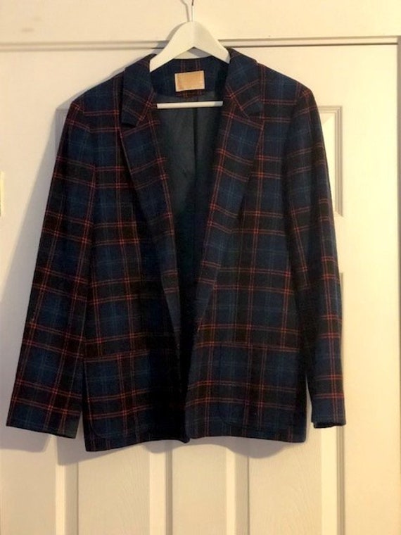 60s 70s Original Pendleton Blazer plaid