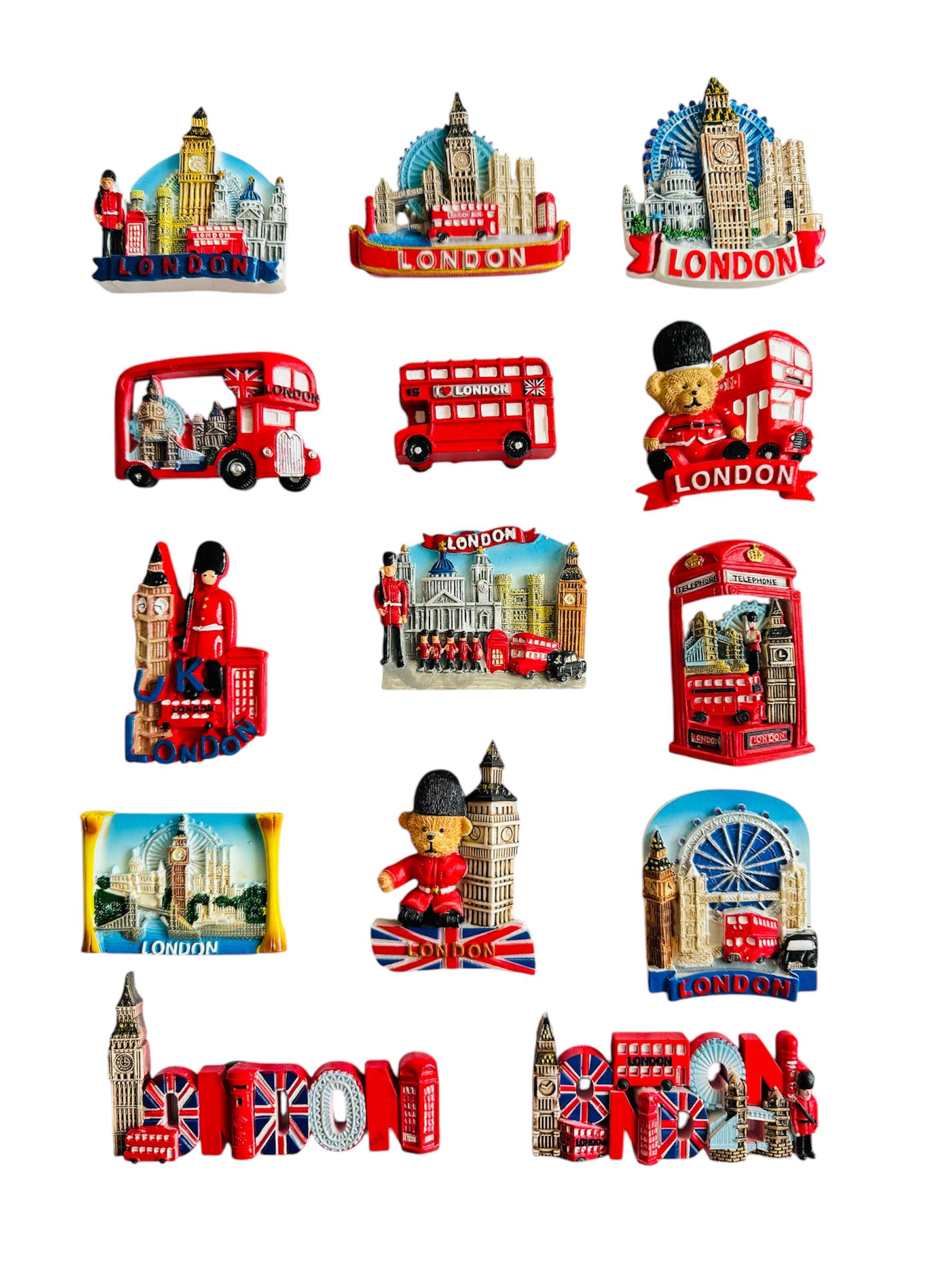 3D London UK Souvenir koelkast magneet, Huis & keuken decoratie Londen koelkast magneet sticker