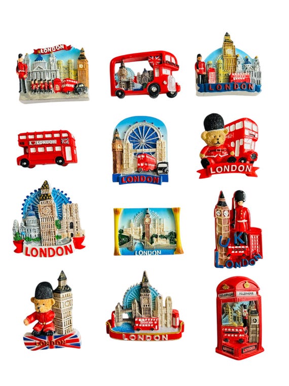 ロンドンアイコンセラミック冷蔵庫マグネット - お土産ギフト - Etsy 日本