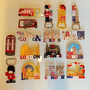 London Metal fridge magnets ,London souvenir icon metal fridge magnets. Mix combination