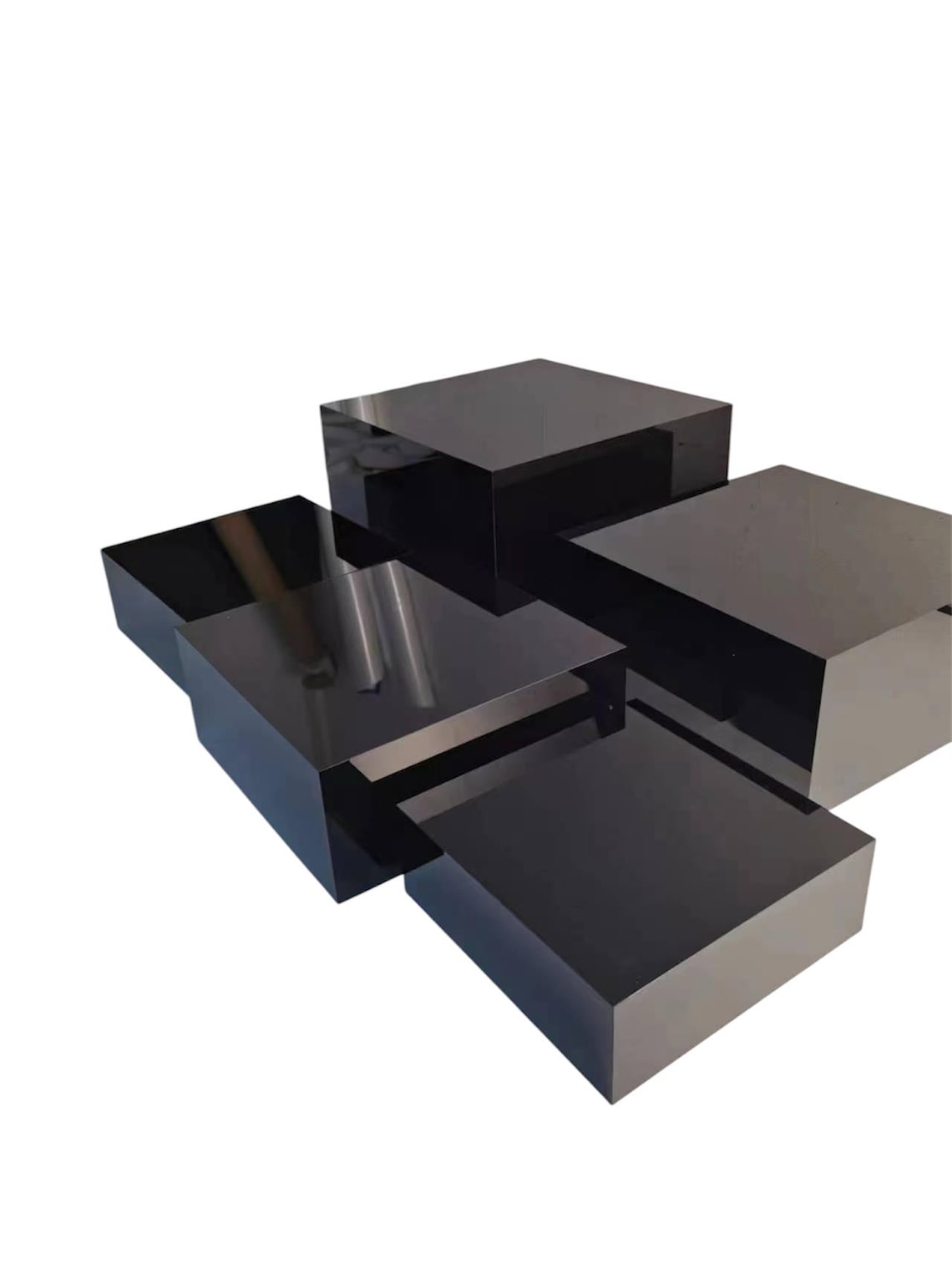 Black Acrylic Food Risers: Buffet Table Display - Set of 5 - Etsy