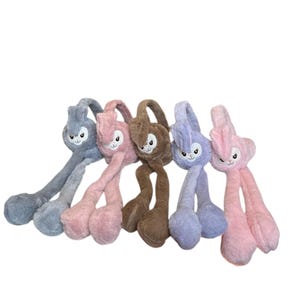 Kaninchen Ohrenschützer, Kinder Ohrenschützer, bewegliche Ohrenwärmer, Kinder Winter Muffs, erhältlich in 6 Farben.