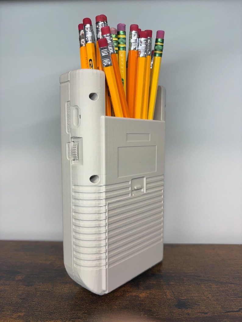 Retro Handheld Console Pencil Holder – 3D Printed Gaming Desk Organizer image 6