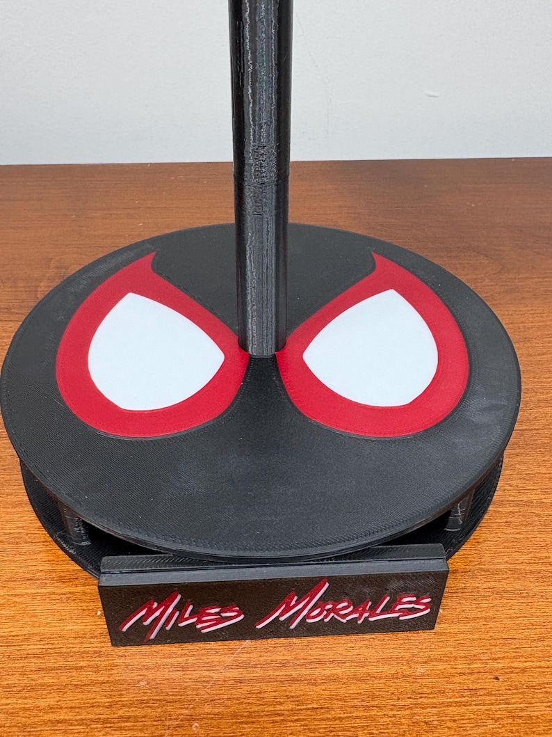 Miles Morales Spiderverse Magnetic Cosplay Mask with Display Stand bild 5