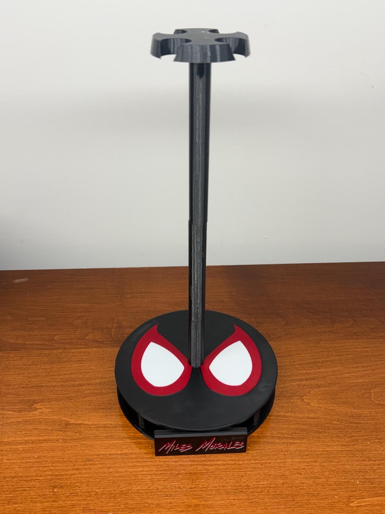 Miles Morales Spiderverse Magnetic Cosplay Mask with Display Stand bild 6
