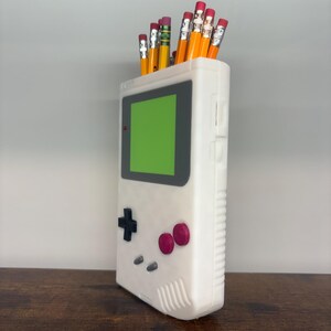 Retro Handheld Console Pencil Holder – 3D Printed Gaming Desk Organizer image 9