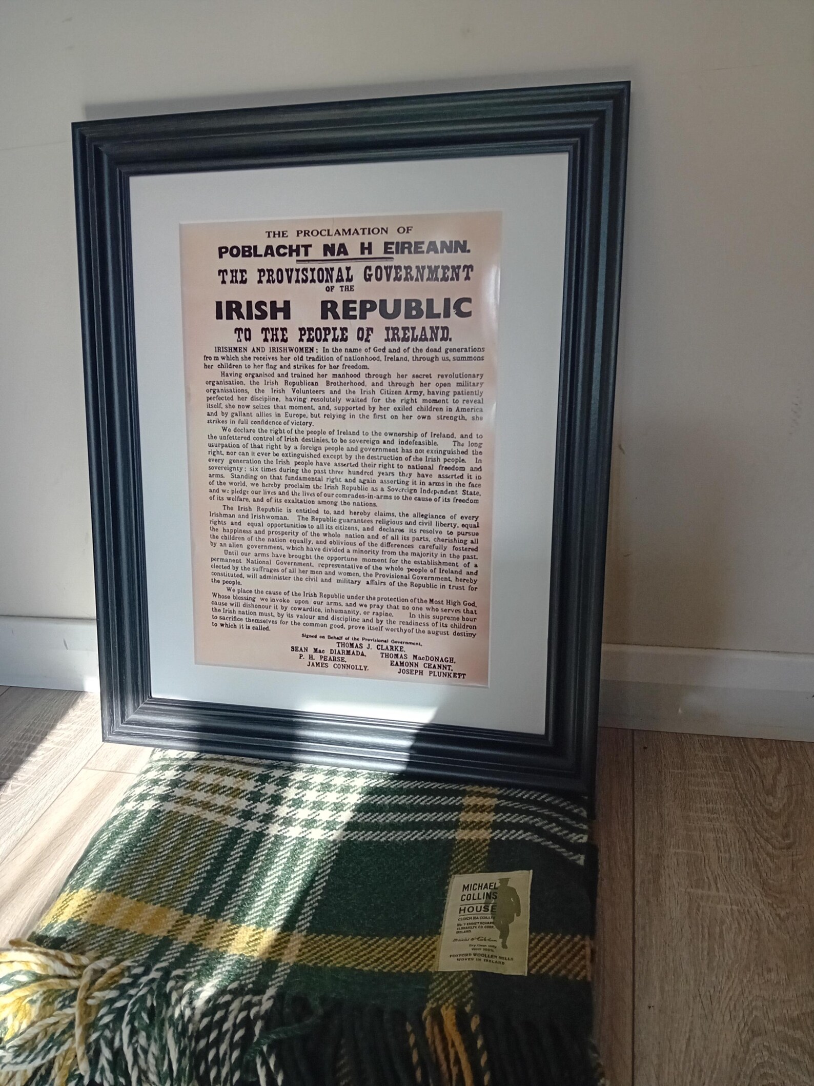 Frame For Proclamation Irish Proclamation Framed - Etsy