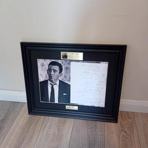 Los Krays Reg Kray, carta escrita a mano, enmarcada, rara