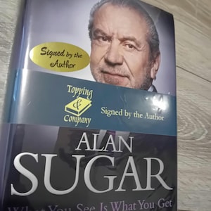 alan sugar signed book autograph