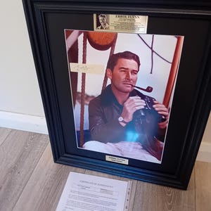 ERROL FLYNN hand signed autograph