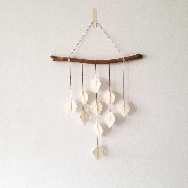 Oatmeal Drops, hanging mobile, wall art, housewarming gift, home decor, wall hanging