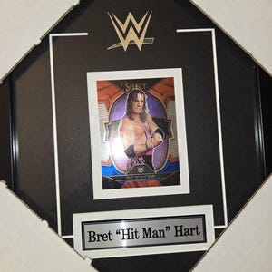 WWE WWF WCW Wrestling Brett The Hitman Hart Einzelkartensammler-Sportrahmen