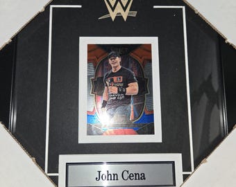 WWE WWF WCW Wrestling John Cena Single Card Collector Sports Frame