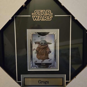 Cadre pour cartes de collection Star wars Grogu Baby Yoda original