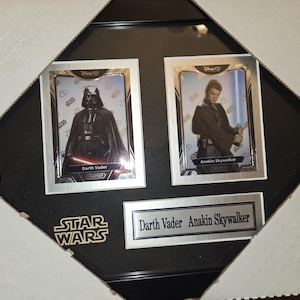 Star wars Anakin Skywalker Darth Vader original 2 card collector frame