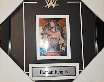 WWE WWF WCW Wrestling Roman Reigns The Tribal Chief Single Card Collector Sports Frame