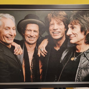 28x40 the rolling stones colour textured fine art print wall art