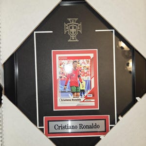 Cadre de collection pour cartes individuelles Ronaldo Soccer Portugal